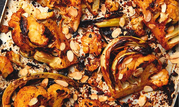 Yotam Ottolenghi's tandoori cauliflower wedges.